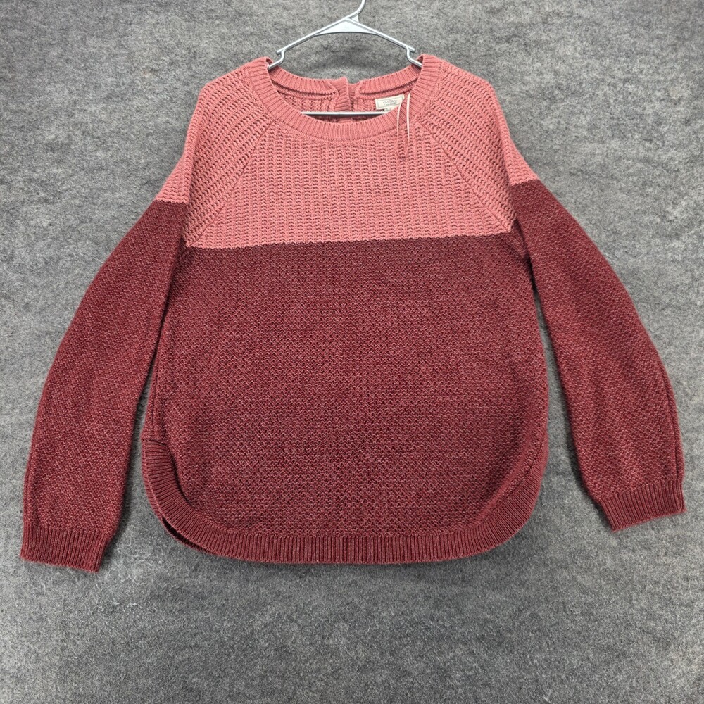 Fat Face Sweater Womens 8 Long Sleeve Pink Red